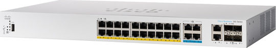 Cisco C1300-24MGP-4X Managed L2 Switch with 24 Gigabit (1Gbps) Ethernet Ports and 4 SFP Ports