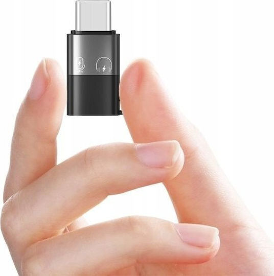 Puluz SB9098 Convertor USB-C / Lightning Masculin În USB-C / Lightning Feminin Alb