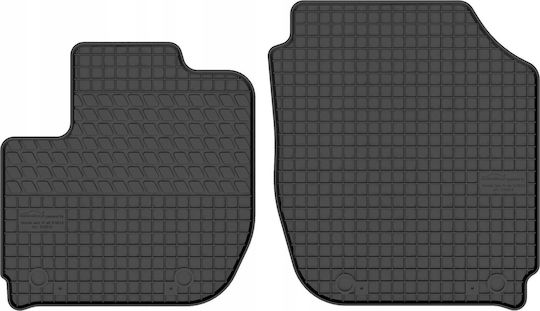 Set of Front and Rear Mats 4pcs for Honda Jazz Black