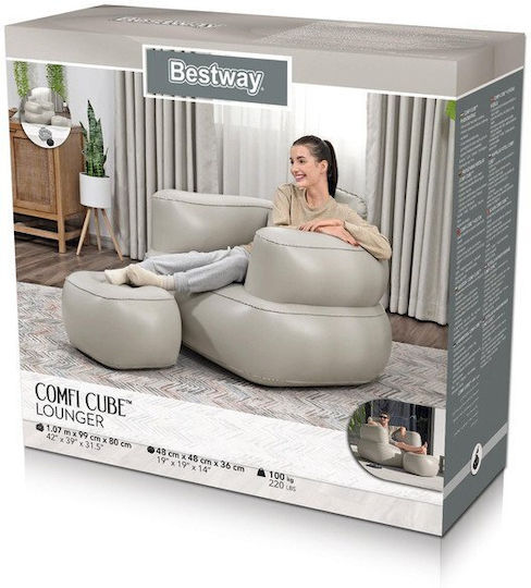 Bestway Надуваем Бежов Фотьойл