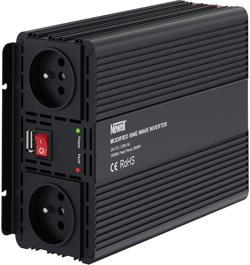 Newell Car Inverter Modified Sinewave 1000W to Converter 24V DC in 230V AC
