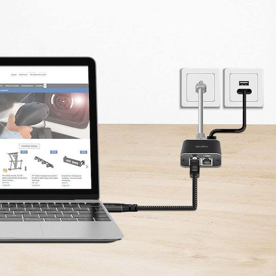 LogiLink Konverter USB-C männlich zu RJ-45 männlich 1Stück CU0415