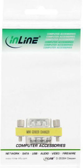Intronics Μετατροπέας Serial female σε Serial female Κίτρινο 1τμχ