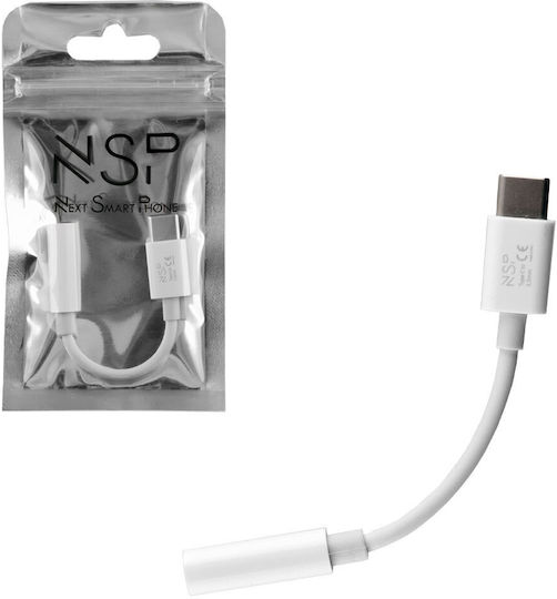 Volte-Tel USB-C Male to 3.5mm Female Converter White 1 Piece