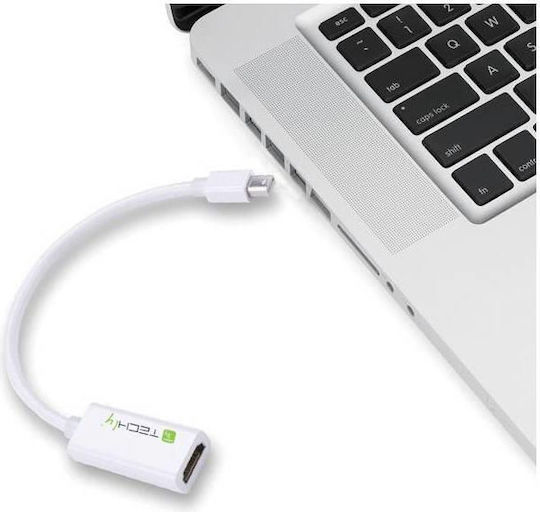 Techly Μετατροπέας mini DisplayPort / HDMI male σε mini DisplayPort / HDMI female 1τμχ (304239)