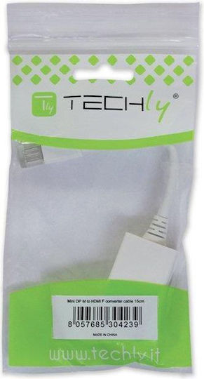 Techly Μετατροπέας mini DisplayPort / HDMI male σε mini DisplayPort / HDMI female 1τμχ (304239)