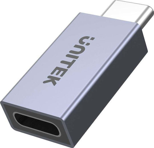 Unitek Converter USB-C male to USB-C female Gray 1pcs A1038GY01