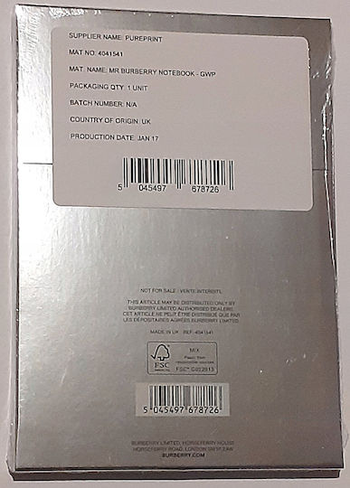 Burberry Notebook