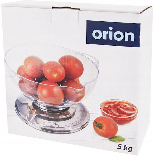Orion Αναλογική Ζυγαριά Κουζίνας με Κάδο έως 5kg