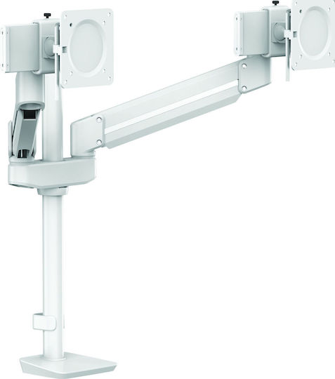 Fellowes Tallo Modular 2MS Βάση Γραφείου για 2 Οθόνες έως 32" με Βραχίονα Λευκή