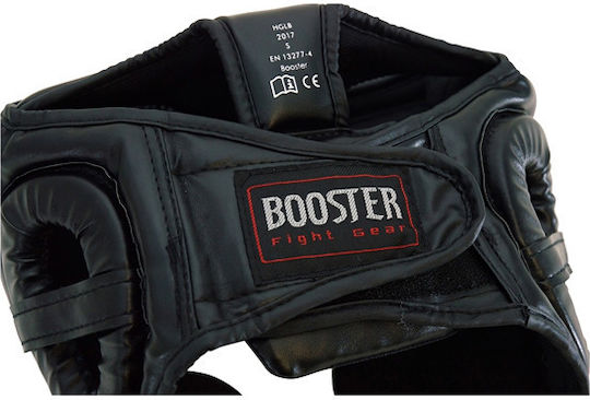 Booster Kids Full Face Boxing Headgear Synthetic Leather Black