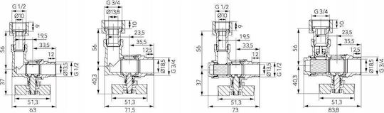 Ferro Two-Way Pressure Relief Valve for boiler
