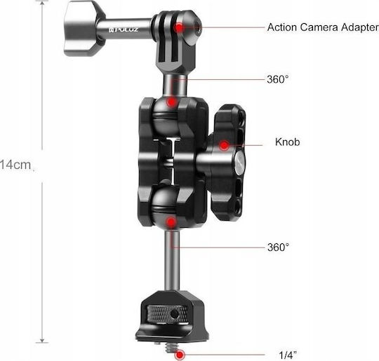 Puluz Holder SB7845 για GoPro / SJCam / Xiaomi / DJI / Insta360