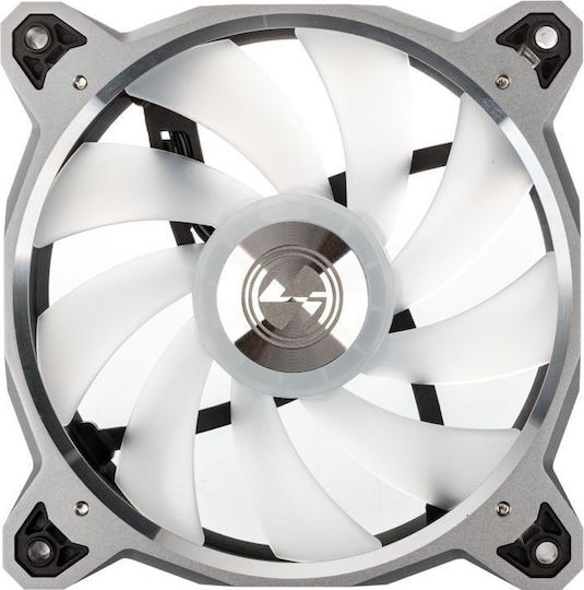 Lian Li Bora Case Fan 120mm (2050rpm / 57.2cfm) με RGB Φωτισμό και Σύνδεση 4-Pin PWM 3τμχ Bora Grey