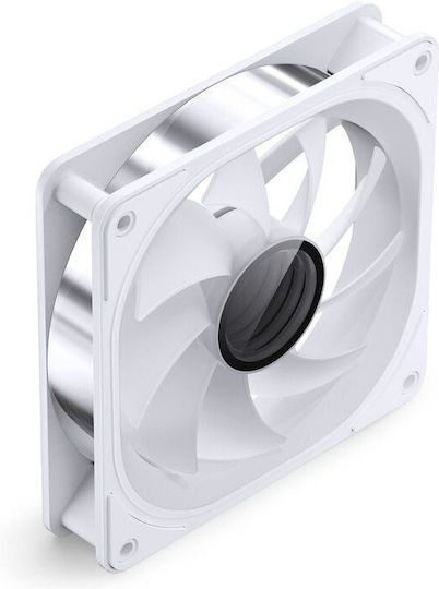 Jonsbo FR-606W Case Fans 120mm (1500rpm) with ARGB Lighting and 4-Pin PWM Connection White