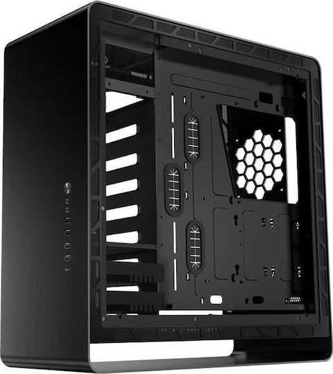 Jonsbo UMX6S TG Gaming Midi Tower Κουτί Υπολογιστή με Πλαϊνό Παράθυρο Μαύρο