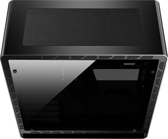 Jonsbo UMX6S TG Gaming Midi Tower Κουτί Υπολογιστή με Πλαϊνό Παράθυρο Μαύρο