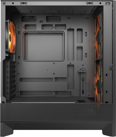 Cougar Airface 180 Gaming Midi Tower Κουτί Υπολογιστή με Πλαϊνό Παράθυρο και ARGB Φωτισμό Μαύρο