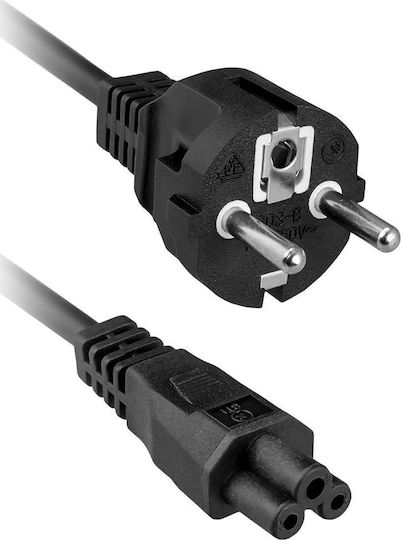 ATC IEC C5 - Schuko Cable 1.5m Μαύρο 06.002.0014