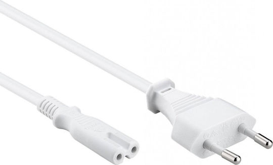 Manhattan Euro / IEC C7 / IEC C8 - Euro / IEC C7 / IEC C8 Cable 1.8m White (354509)