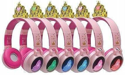 Lexibook Disney Princess Ασύρματα / Ενσύρματα On Ear Ακουστικά Ροζ