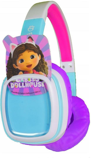 Lazerbuilt Gabby’s Dollhouse Flip ’n Switch Ασύρματα Bluetooth Παιδικά On Ear Ακουστικά Πολύχρωμα