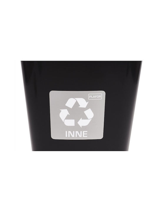 Plafor Coș de Reciclare Metal Argintiu 12lt 1buc