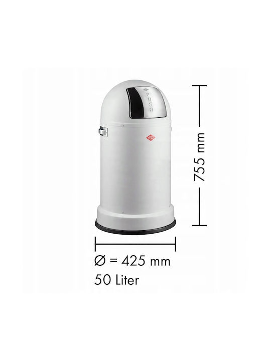 Wesco Abfalleimer Abfall Metallisch Silber 50Es 1Stück