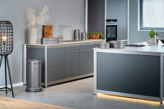 Wesco Κάδος Classic Line Απορριμμάτων Πλαστικός Μαύρος 2lt