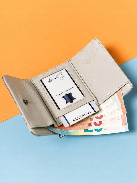 Small Women's Wallet with RFID Silver