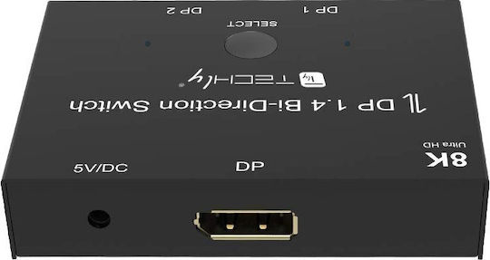 Techly Splitter IDATA-DP-2DP-8KT 8059018365535