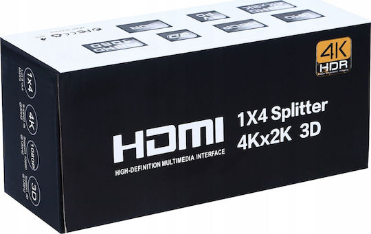 Comutator HDMI 2.0 1x4 Splitter Ultra HD UHD 4K HDCP 2.2 HDR10 Pawonik
