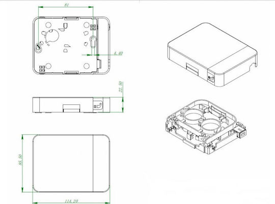 EFB Sc Simplex Adapter Οπτικών Ινών 1τμχ ()