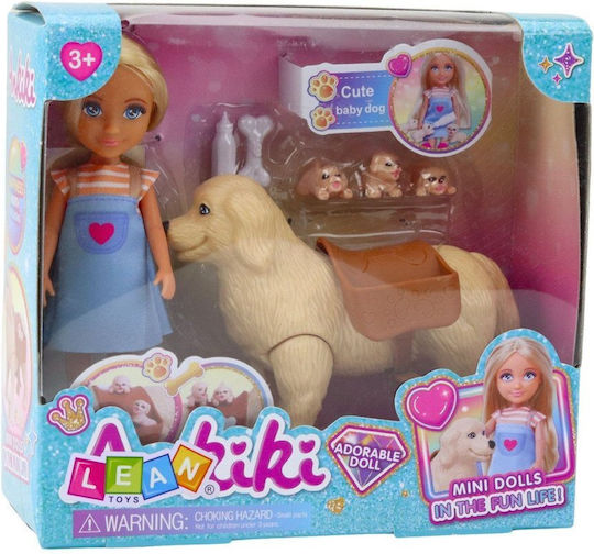 Mini Doll Set Ankiki Dog Bag Puppies Bone Edukamp