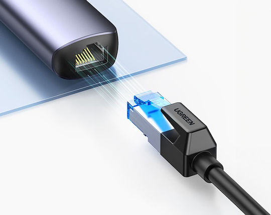 Ugreen CM418 USB-C Докинг станция с HDMI 4K PD Ethernet Сив