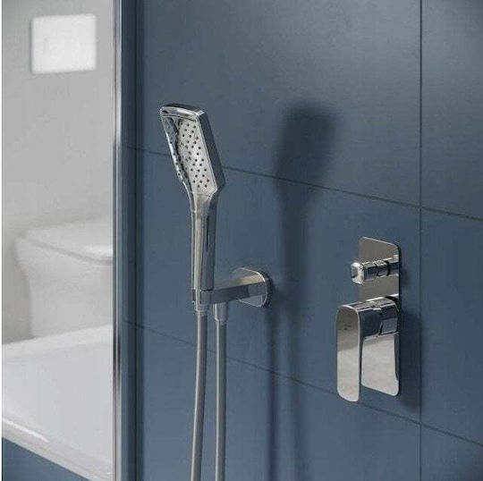 Cersanit Built-in Faucet Mixer for Shower Silver
