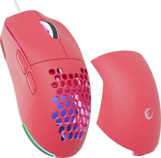 Rampage Blink RGB Gaming Mouse 12800 DPI Pink