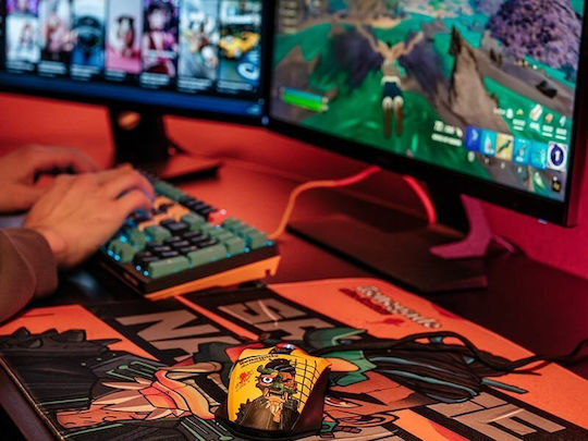 A4Tech Bloody W63 Max Renegade Midnight RGB Gaming Ποντίκι 12000 DPI Κίτρινο