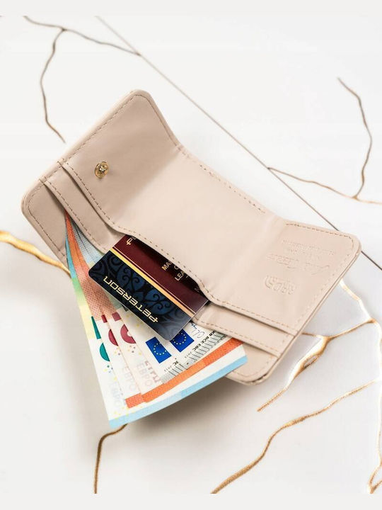 Малък Дамски Портфейл с RFID Бежов