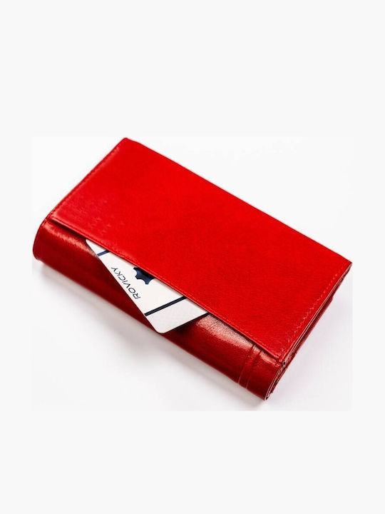 Large Leather Women's Wallet Red