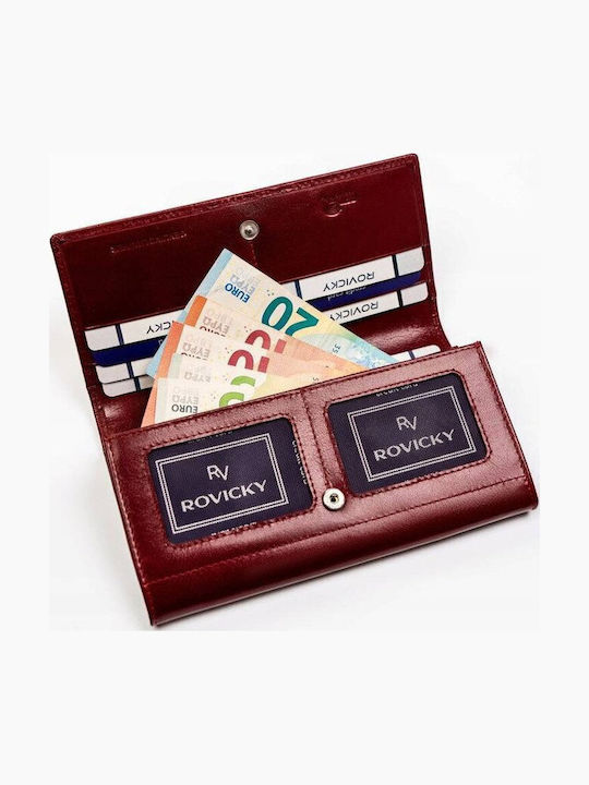 Голяма Дамско Портмоне с RFID Бордо