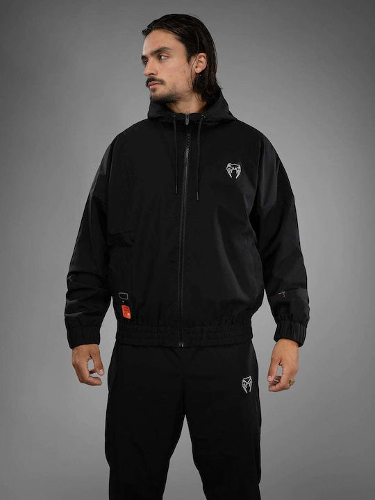 Sweatshirt with Hood Black/ivory