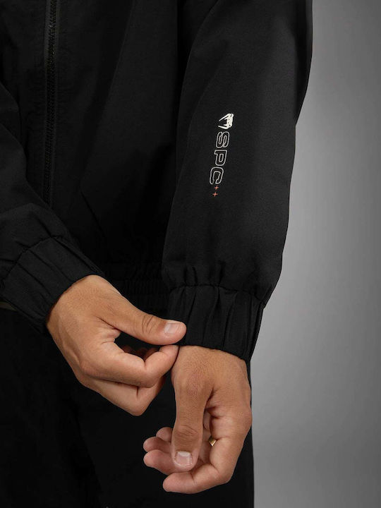 Sweatshirt with Hood Black/ivory