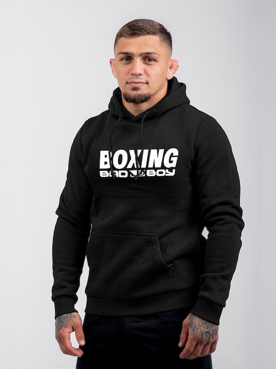 Sweatshirt with Hood Black/white