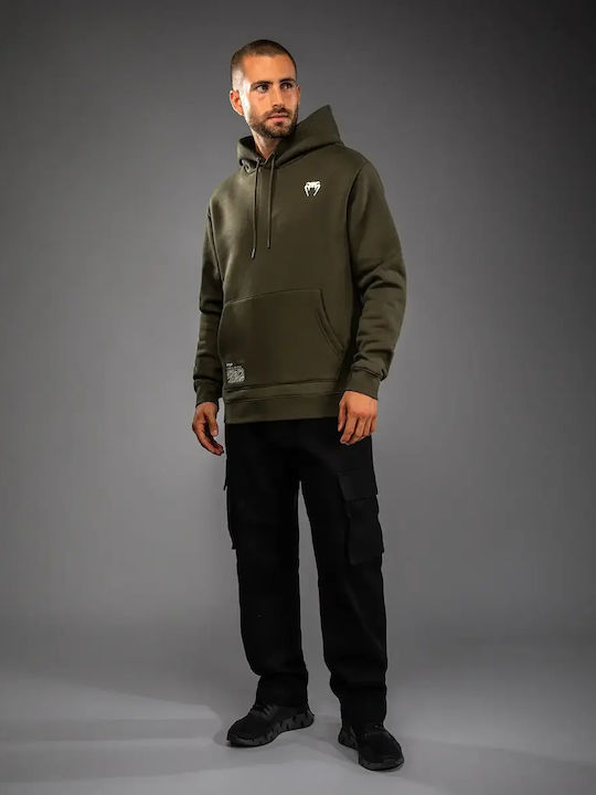 Sweatshirt with Hood Khaki, Bronze, Ivory