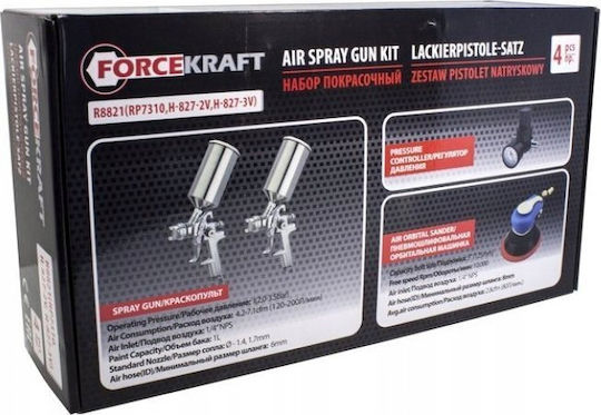 Forcekraft Пневматичен пистолет за боядисване Плаващ буркан