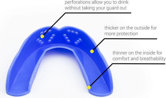 Μασέλα Sisu 3d Custom Fit Royal Blue