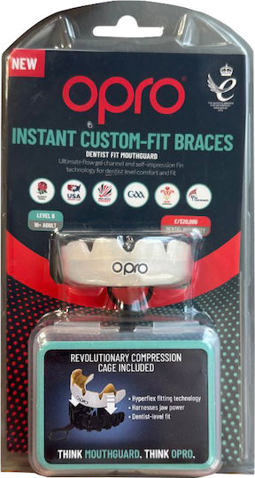 Μασέλα Opro Instant Custom-fit Single Color Braces Adults Clear
