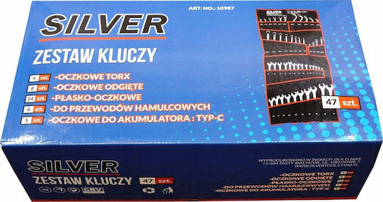 Forcekraft Set Chei Poligonale Germane 25 Bucăți 6-32mm Cr-v
