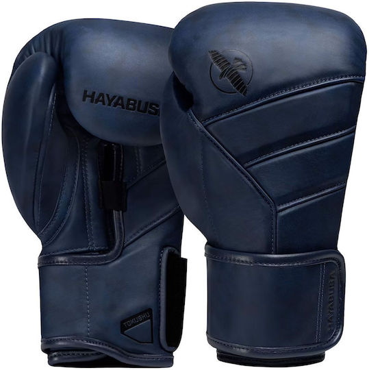 Hayabusa Γάντια Πυγμαχίας Δερμάτινα για Αγώνα Μπλε